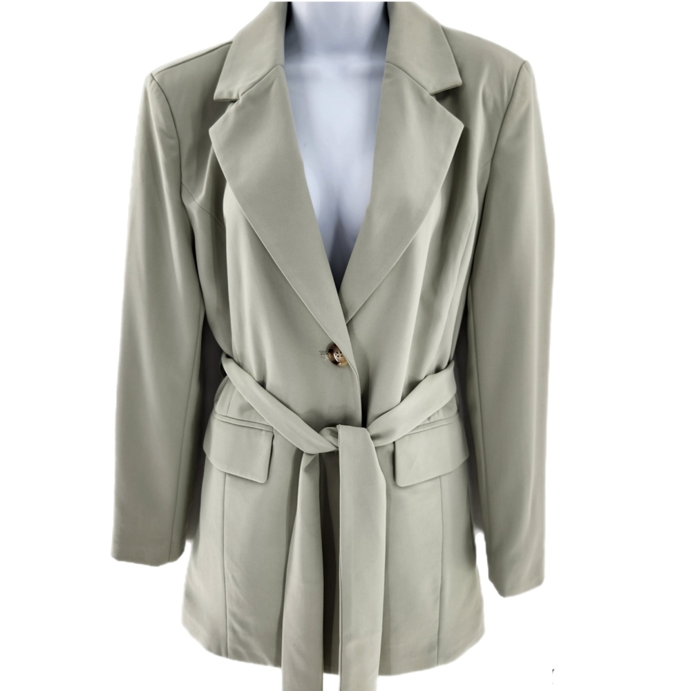 7 for all Mankind Oversized Tie Front Blazer Womens Size Small